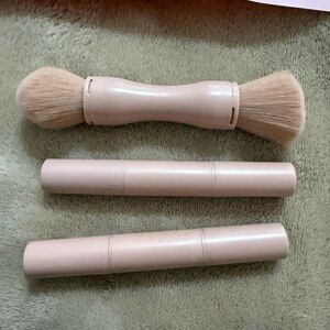KKW Beauty Dual-Ended Contour Brush Set in Cream